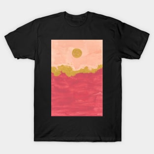 Golden Sunset Waves T-Shirt